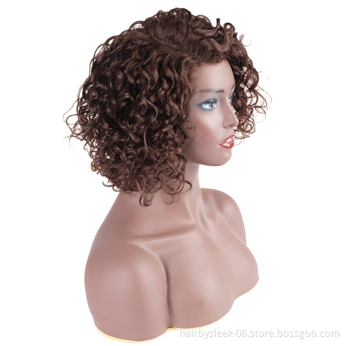 Top Selling One Donor Human Hair Brazilian Remy Short Afro Kinky U Part Lace Wig All Color With Baby Hair 100% Human Hair Wigs